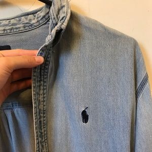 Polo by Ralph Lauren Denim Button Up Shirt L